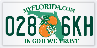 FL license plate 0286KH