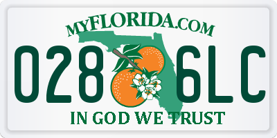 FL license plate 0286LC
