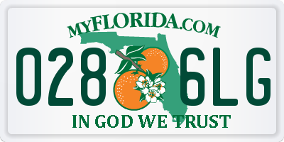 FL license plate 0286LG