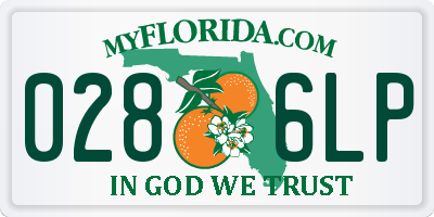 FL license plate 0286LP