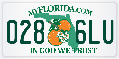 FL license plate 0286LU