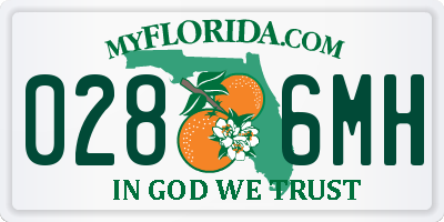 FL license plate 0286MH