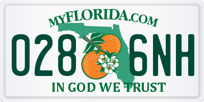FL license plate 0286NH