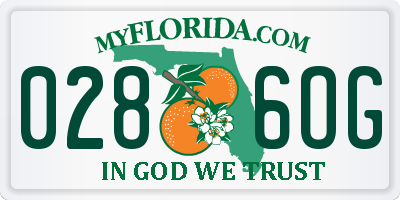 FL license plate 0286OG