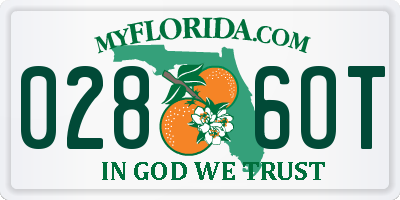 FL license plate 0286OT