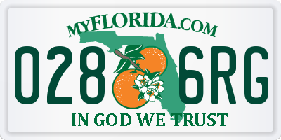 FL license plate 0286RG