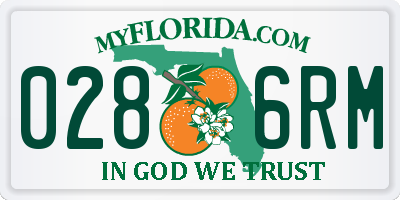 FL license plate 0286RM