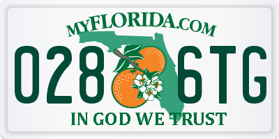 FL license plate 0286TG