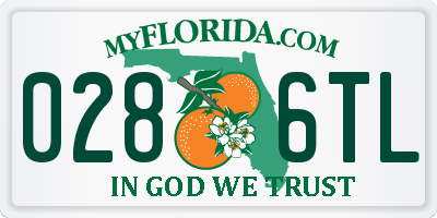 FL license plate 0286TL