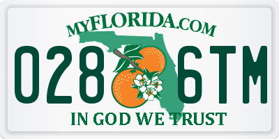 FL license plate 0286TM