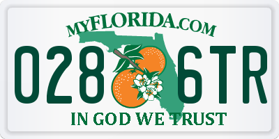 FL license plate 0286TR