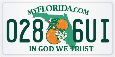 FL license plate 0286UI