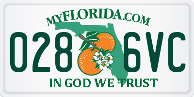FL license plate 0286VC