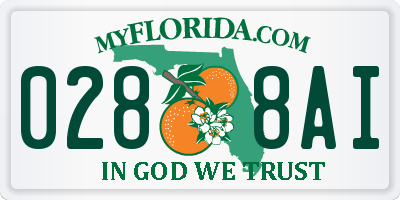 FL license plate 0288AI