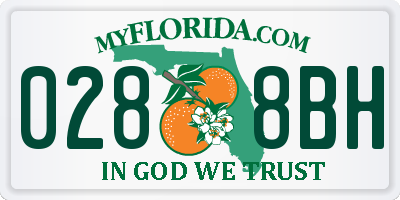 FL license plate 0288BH
