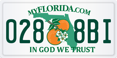 FL license plate 0288BI