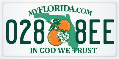 FL license plate 0288EE