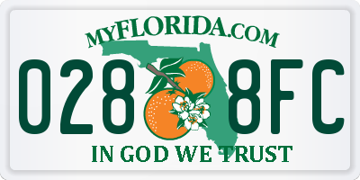 FL license plate 0288FC