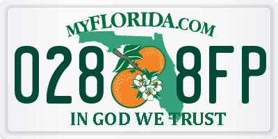 FL license plate 0288FP