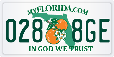 FL license plate 0288GE