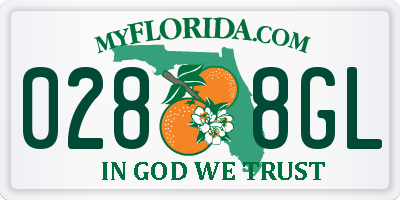 FL license plate 0288GL