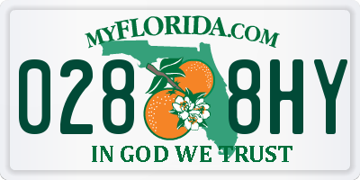 FL license plate 0288HY