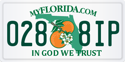 FL license plate 0288IP
