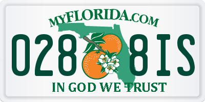 FL license plate 0288IS