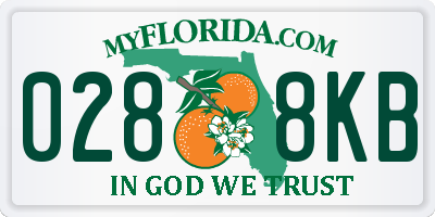 FL license plate 0288KB