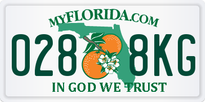 FL license plate 0288KG
