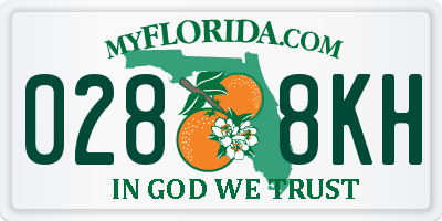 FL license plate 0288KH