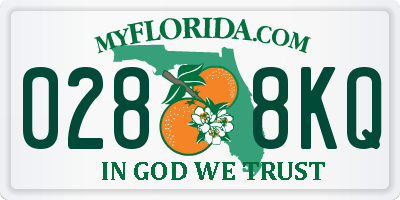 FL license plate 0288KQ