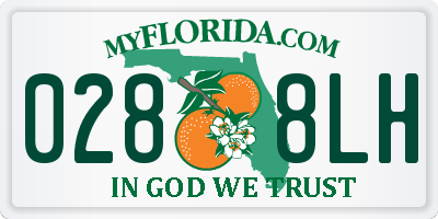 FL license plate 0288LH