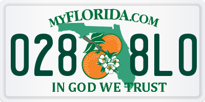 FL license plate 0288LO