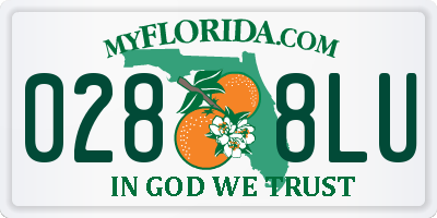 FL license plate 0288LU