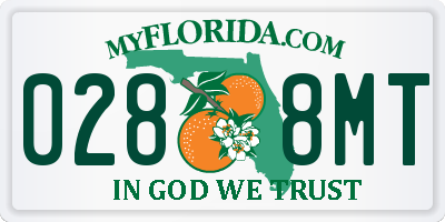 FL license plate 0288MT