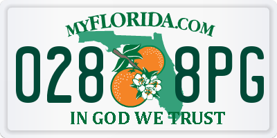 FL license plate 0288PG