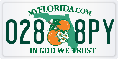 FL license plate 0288PY