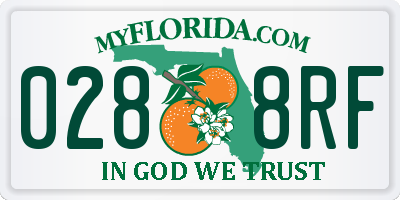 FL license plate 0288RF