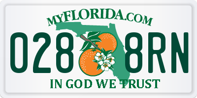 FL license plate 0288RN