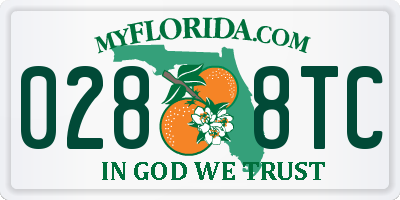 FL license plate 0288TC