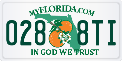 FL license plate 0288TI