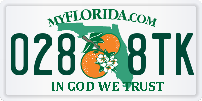 FL license plate 0288TK