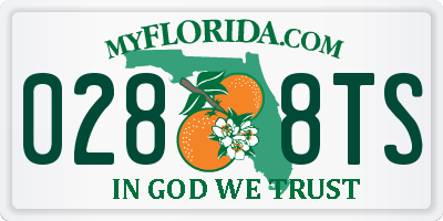 FL license plate 0288TS