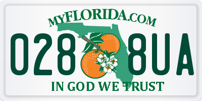 FL license plate 0288UA