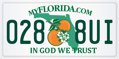 FL license plate 0288UI