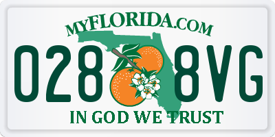 FL license plate 0288VG
