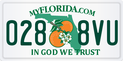 FL license plate 0288VU