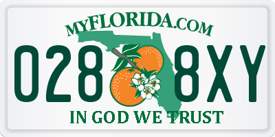FL license plate 0288XY
