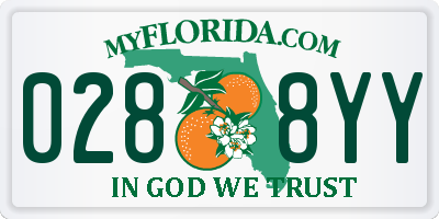 FL license plate 0288YY